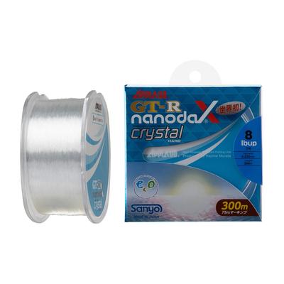 Леска SANYO Nylon NanodaX, прикладная nanodaX Crystal Hard, 300 м, 4 фунта, кристально чистая, GT-R