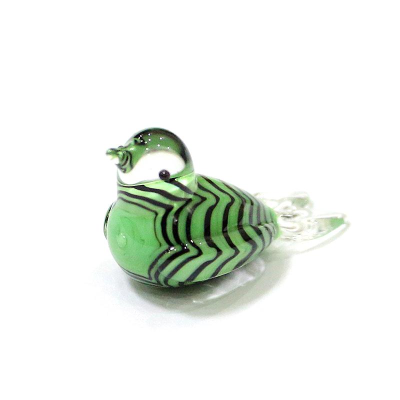 Миниатюрная декоративная фигурка птицы из муранского стекла в японском стиле, для дома, декор для сказочного сада, аксессуары, милые украшения ручной работы в виде животных