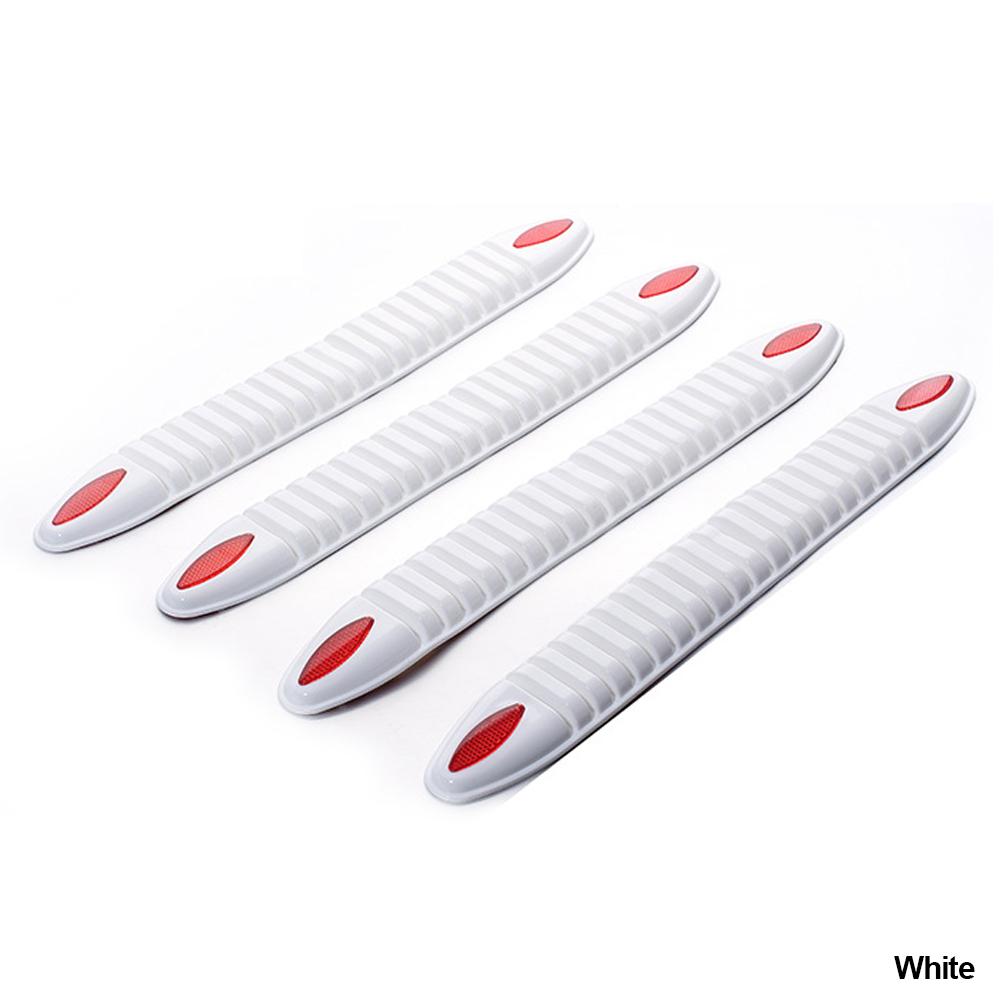 4 шт., 41,5 см, автомобильная защита, передний бампер, сплиттер для губ, силановая защита заднего бампера, защита от царапин, резиновая белая наклейка