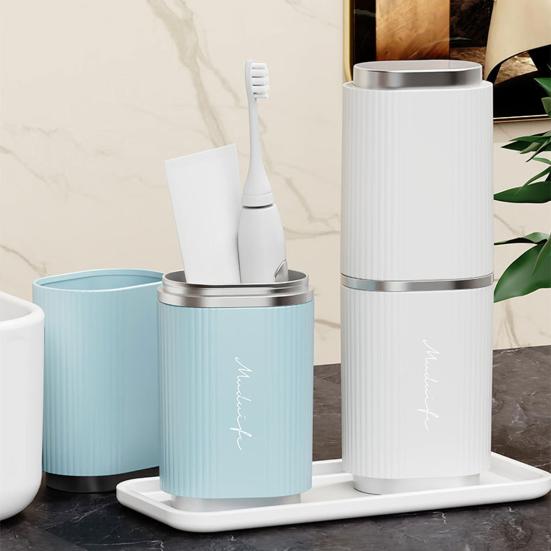 Держатель для зубной щетки, дорожная чашка для полоскания рта, пищевой класс, гладкий край, без заусенцев, чашка для хранения зубных щеток, все необходимое для путешествий