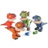 Learning Tools Ruler Eraser Pencil Sharpener 5 In 1 Dinosaur Figurine Stationery Set Dinosaur Model