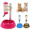 Подвесной чайник Автоматическая поилка для домашних животных Подъемная бутылка для питья для домашних животных с подставкой Использование для кошек и собак