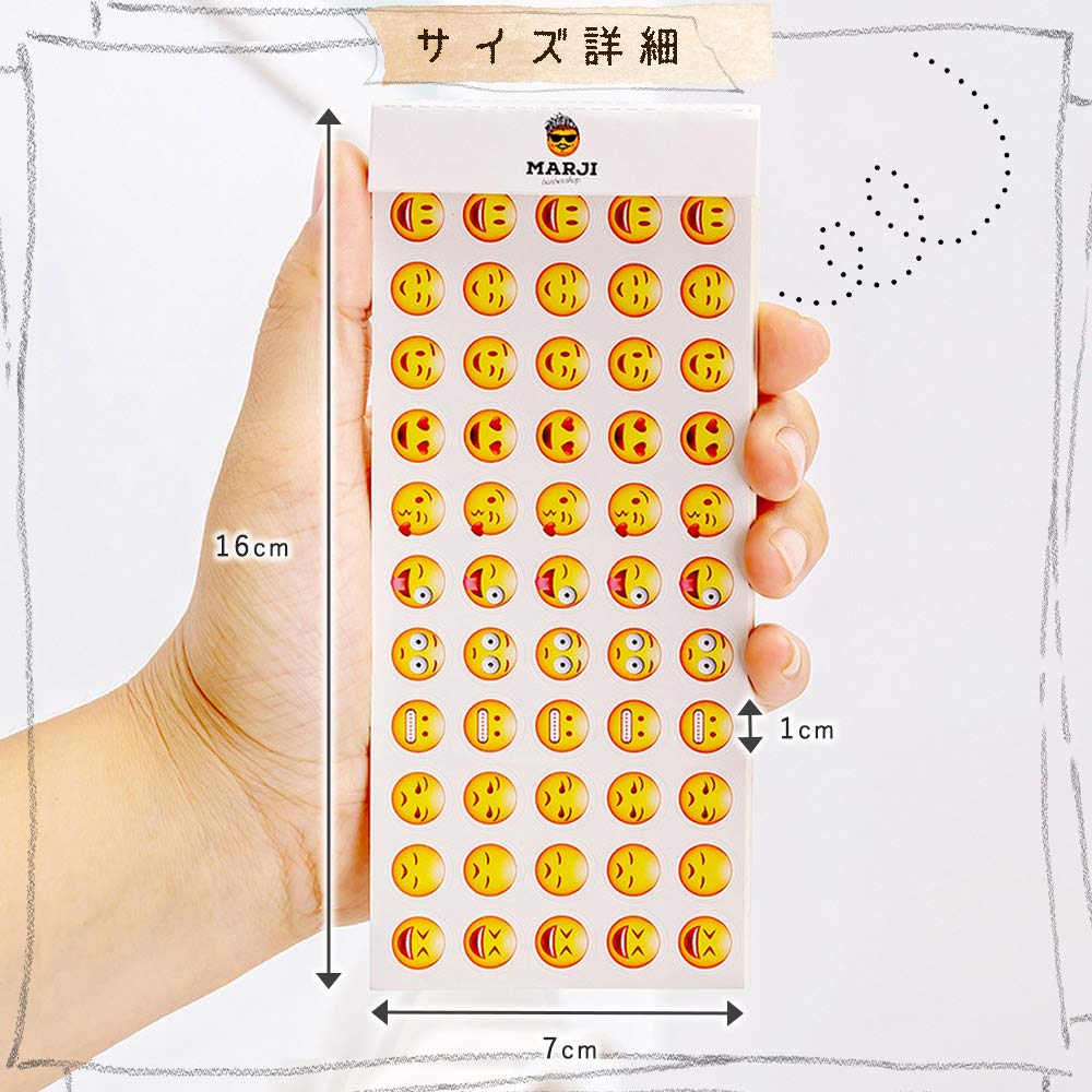 Moin moin наклейка большой емкости эмодзи смайлик награда награда 33 типа x 40 штук всего 1320 штук 24 листа 3 типа листов x 8 штук 2103sl64