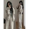 Early Autumn Clothes with A Complete Set of Tea Suits, Women's High-end Hooded Sweater, Wide-leg Pants, Sports and Leisure Two-piece Suit