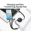 100W Retractable USB Charging Cable for , , , - USB-C Fast Charge