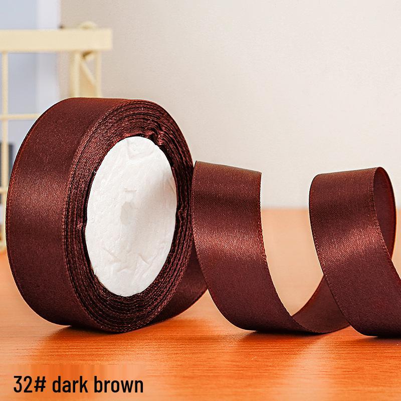 Полиэстеровая атласная лента 2,5 см для подарочной коробки и аксессуаров для волос