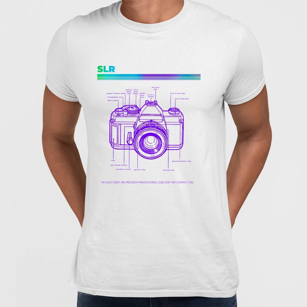 Old school SLR camera Fashioned Retro tee Photographer Nostalgia TShirt 80