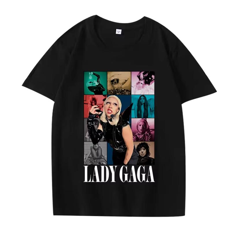 Lady Gaga Mayhem Футболка с новым альбомом 2026 Мужская Женская Оверсайз 100% Хлопок Горячая Распродажа Короткий Рукав Летний Принт Унисекс Большие Размеры Топы