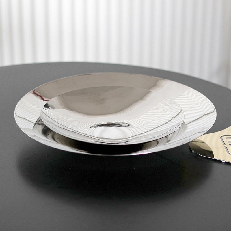 Минималистская креативная летающая тарелка круглая тарелка для фруктов украшения гостиничная посуда клубная тарелка для фруктов с мелким дном тарелка для хранения закусок ювелирные изделия