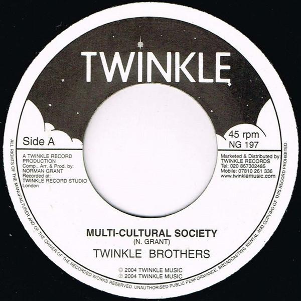 7-дюймовая пластинка TWINKLE BROTHERS MultiCultural Society NG197 Twinkle Music 2004 UK Reggae Ska Dub Б/у