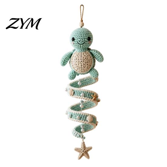Handmade Christmas Tree Ornaments Ocean Animal Spiral Crochet Kit, Friends Ornament DIY Marine Easy Craft Kit for Novices Life Themed Teens