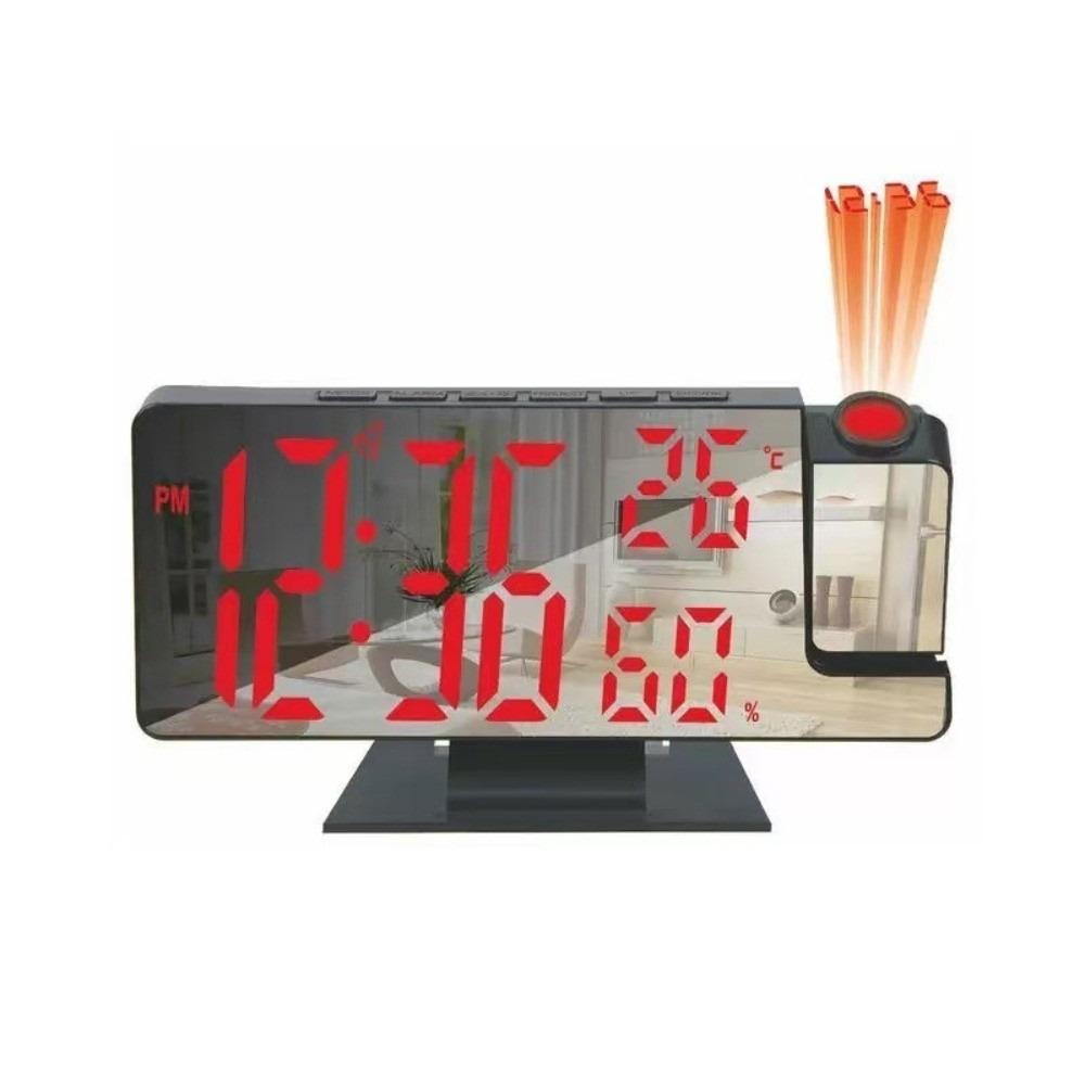Multi-functional Alarm Clock Rotatable Electronic Alarm Clock Mirror Projection Clock Table Use