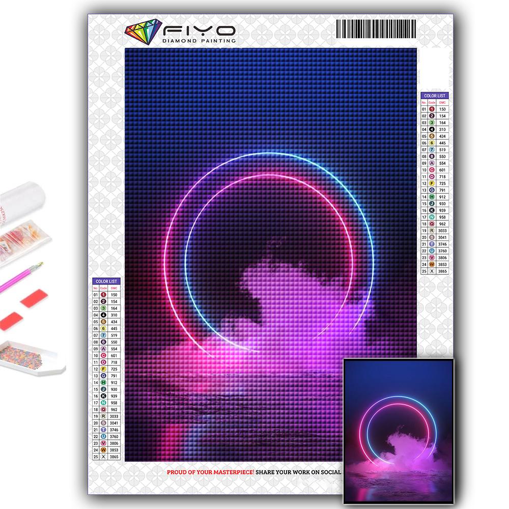 5D алмазная живопись, полный алмаз, киберпанк, геометрическая эстетика, алмазная живопись, ручная работа, сделай сам, алмазная мозаика, картина, украшение для дома