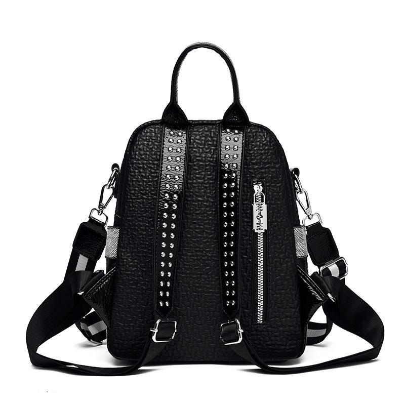 Women's New Style Fashionable Versatile Personalized High-end and Fashionable Large Capacity Dual-purpose Backpack