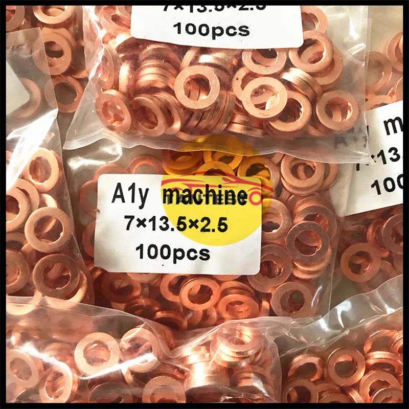 7x15mm/9x18mm Diesel Common Rail Injector Nozzle Copper Washer Seal O Ring Pad Gasket Pump Repair Tool