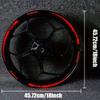 12pcs Car 18-21in Rim Protective Decal Tape Wheel Reflective Warning Strip Tire Sports Styling Decoration Sticker Accessories