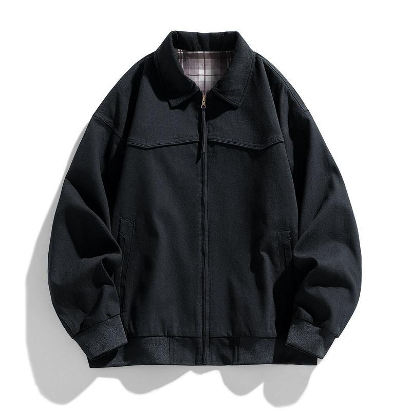 American Vintage Washed Lapel Loose Casual Jacket