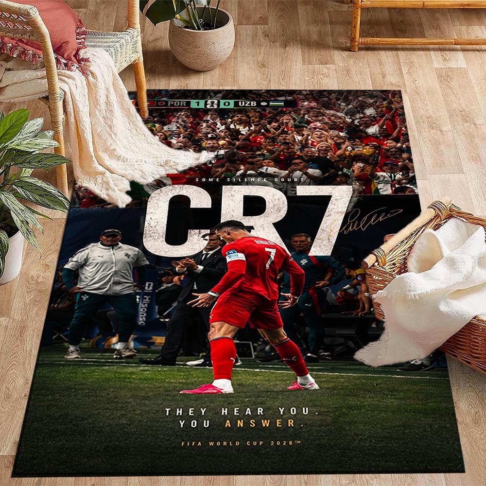 Cr7: Answer Revealed Carpet Design for Kitchen Living Rooms Balcony Dormitory Anti-slip Rug Decorate Offices Perfect Birthday/Christmas Gift Idea