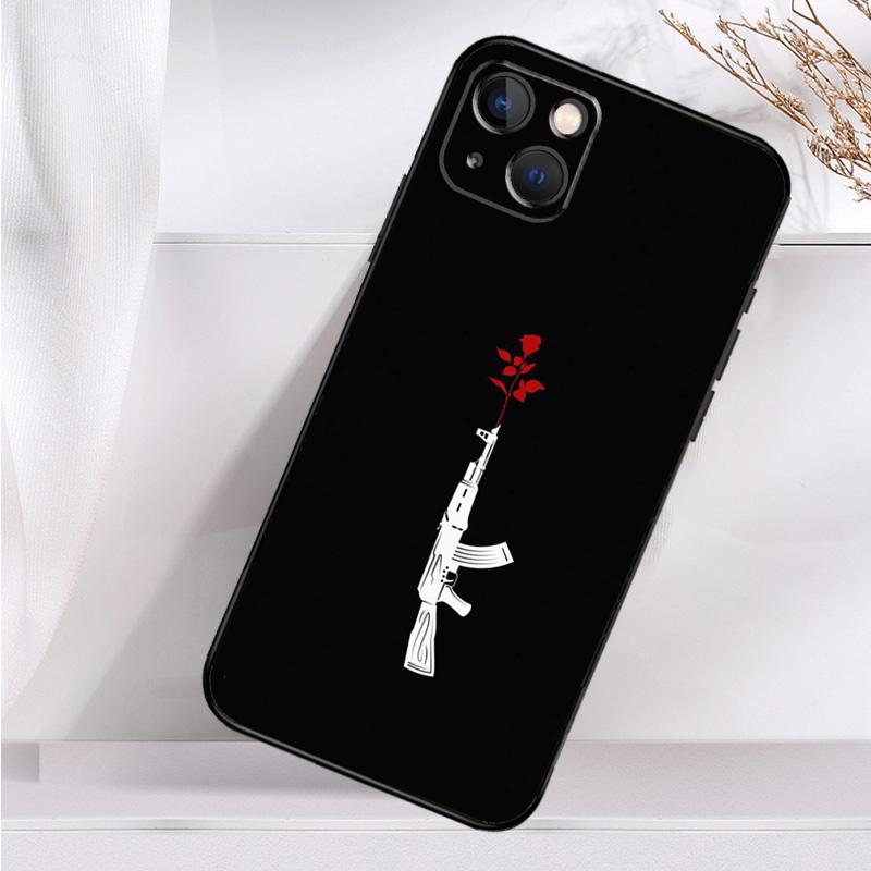 AK 47 Gun Phone Case For iPhone 16 15 14 12 11 13 Pro Max 7 8 Plus X XR XS Max 13 12 Mini Cover