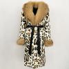 OFTBUY 2025 Winter Thickened Warm Oversized Fox Fur Coat Rabbit Fur Coat for Women Fashion Luxury Leopard Print Real Fur Coat