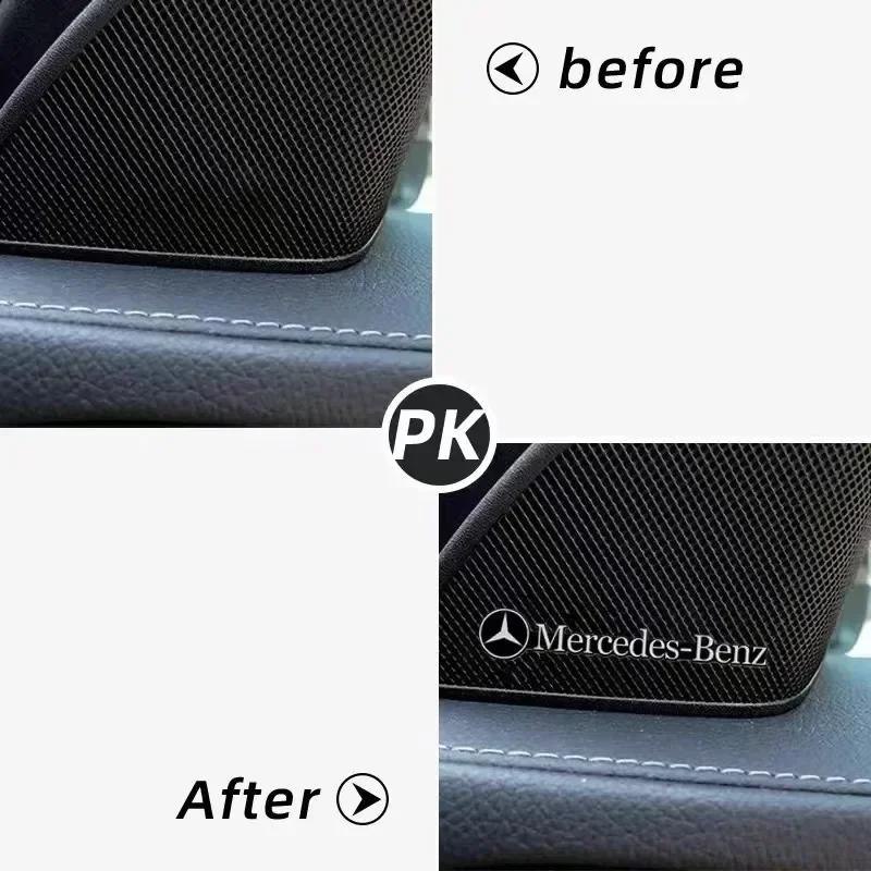 car audio decorate 3D Aluminum Badge Emblem Sticker For Mercedes Benz AMG GLE GLS CLS GLC CLA GLA GLB Accessories Car Styling