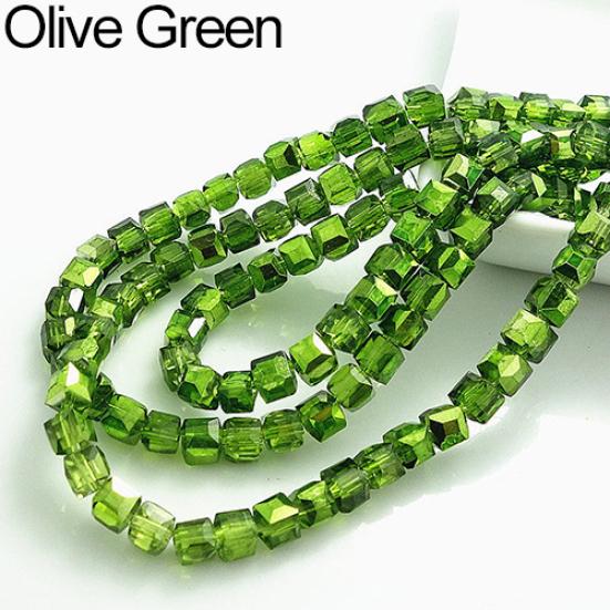 Бусины DIY Cube Loose Spacer 4 мм Ювелирная фурнитура 100 шт.