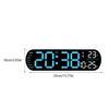 Led Digital Wall Clock Mood Lighting Timing Countdown Alarm Auto Dimmer Displayed Time/date/temperature/week LED Alarm Clock
