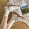 Popular Retro Flat Bottom Inner Height Increase Mary Jane Shoes Women's 2025 New Summer Skirt Versatile Light Mouth Single Shoes