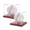 Quality Acrylic Baseball Display Case With Base Baseball Holder Portables Baseball Box Softball