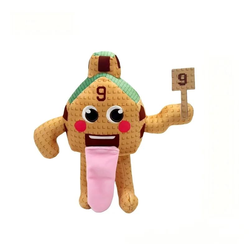 25cm Steal A Brainrot Game Plush Funny No.9 No. 67 Plush Tongue Spitting Handheld Number 9 Stuffed Digital Doll Christmas Gift