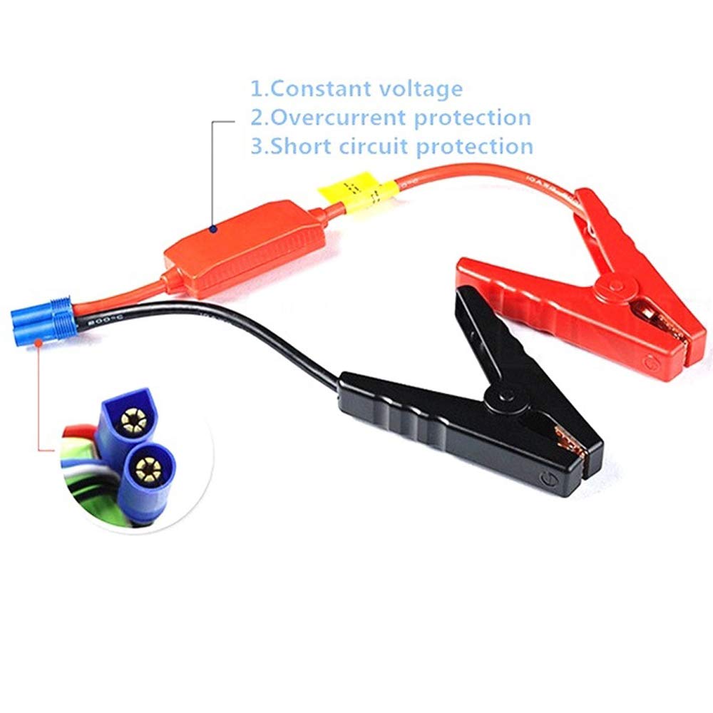 Jump Starter Starting Emergency Lead Cable Alligator Clamp Clip System For Car Truck