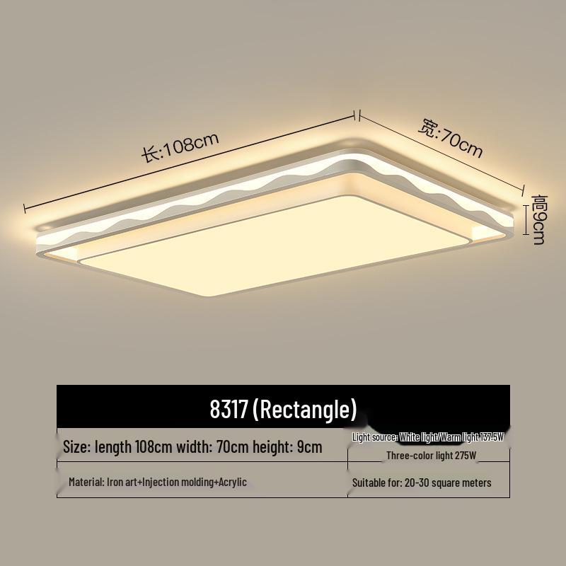 Modern Minimalist Ceiling Light for Living Room, Bedroom, and Study