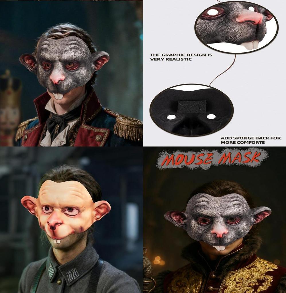 Хэллоуин Маска Мыши Ева Косплей Костюм Реквизит Для Вечеринки И Косплей Мероприятий