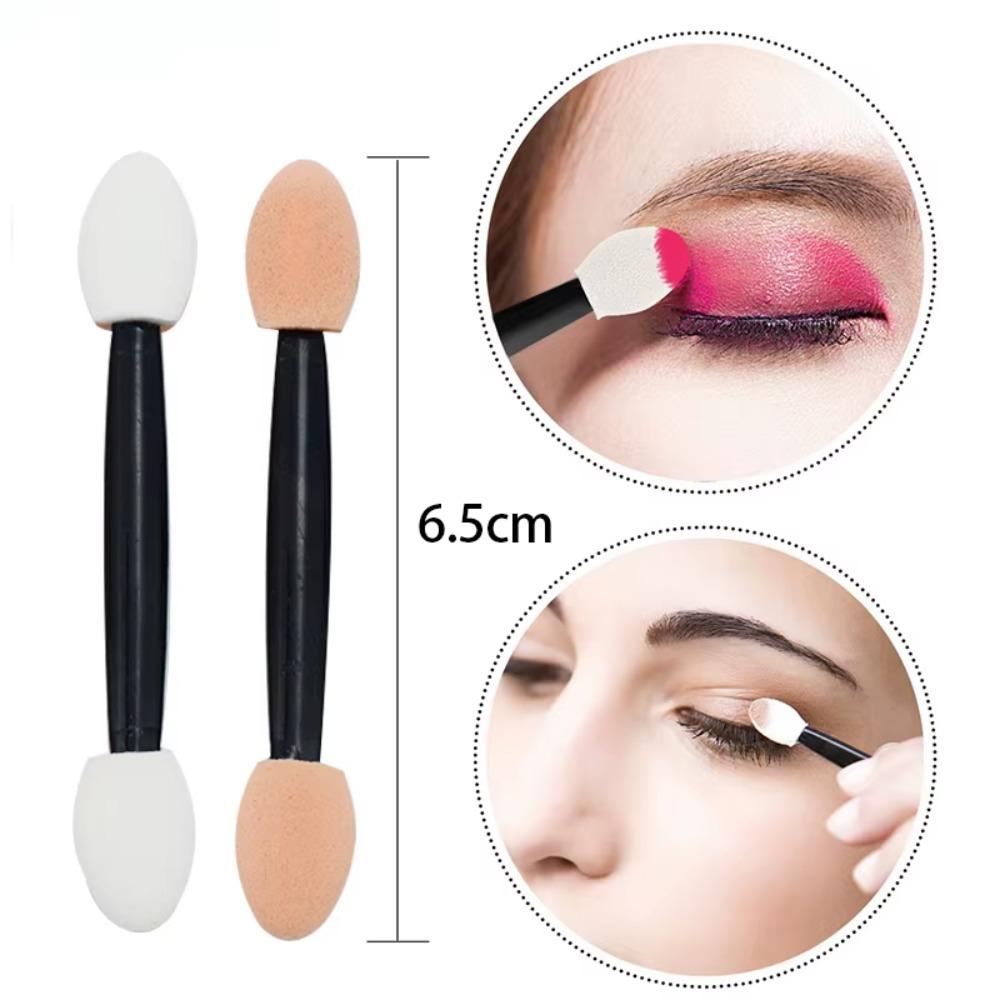 100 шт. Одноразовые аппликаторы для теней для век, двусторонние палочки для теней, инструмент для макияжа