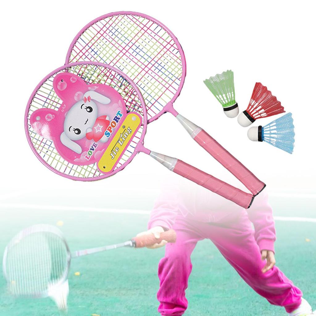 Badminton Racket for Children Shuttlecocks Indoor Outdoor Sport Game Comfortable Grip