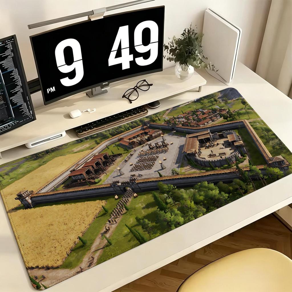 Pro ESports Xxl Gaming Mousepad Extra Large NonSlip Stitched Edge Keyboard Laptop Desk Mat For Pc Gamer Anno 117 Pax Romana