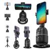 Auto Face Tracking Tripod 360° Rotation Follow Up Pan Tilt No App with Remote & Gesture Control for Tiktok Live Video Recording