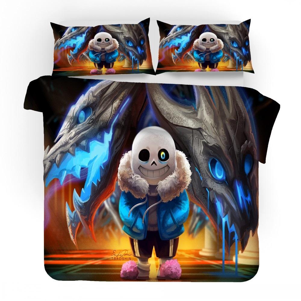3D Игра Undertale Санс Коллекция Постельного Белья Декор Спальни Высокое Качество Пододеяльник Домашний Текстиль Чехол на Одеяло Для Мальчика Девочки Детские Подарки