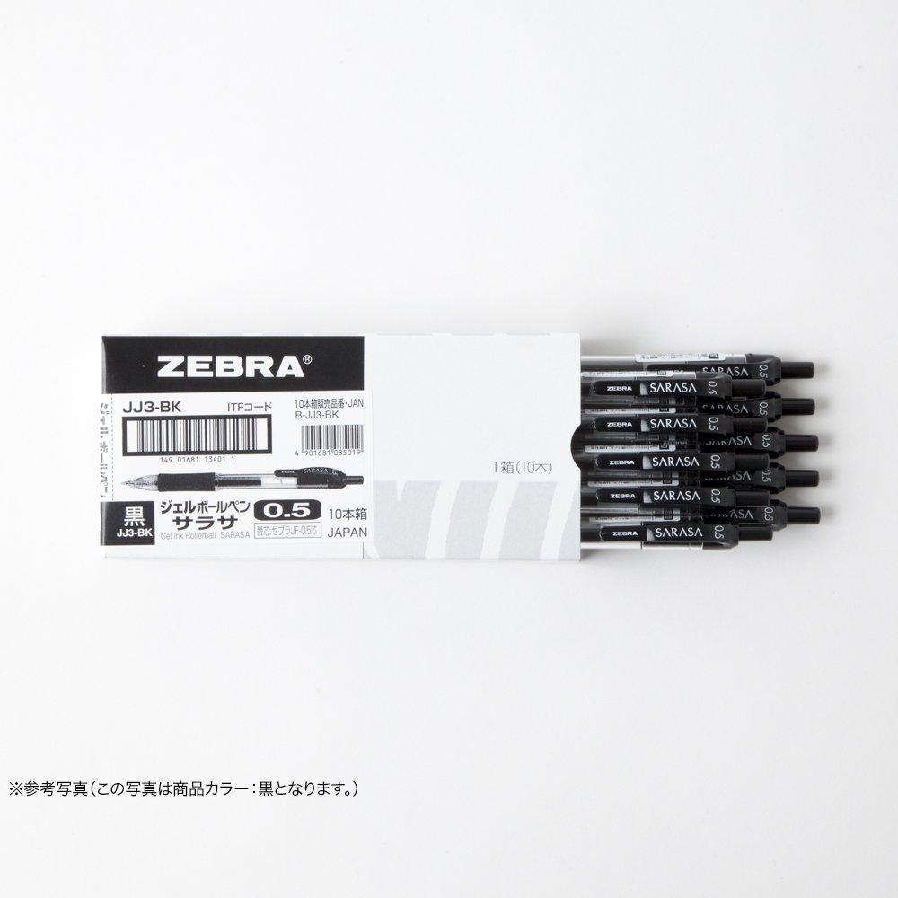 Zebra Гелевая шариковая ручка Sarasa, 10 шт., 0,5 мм, синяя, Ручки, B-JJ3-BL