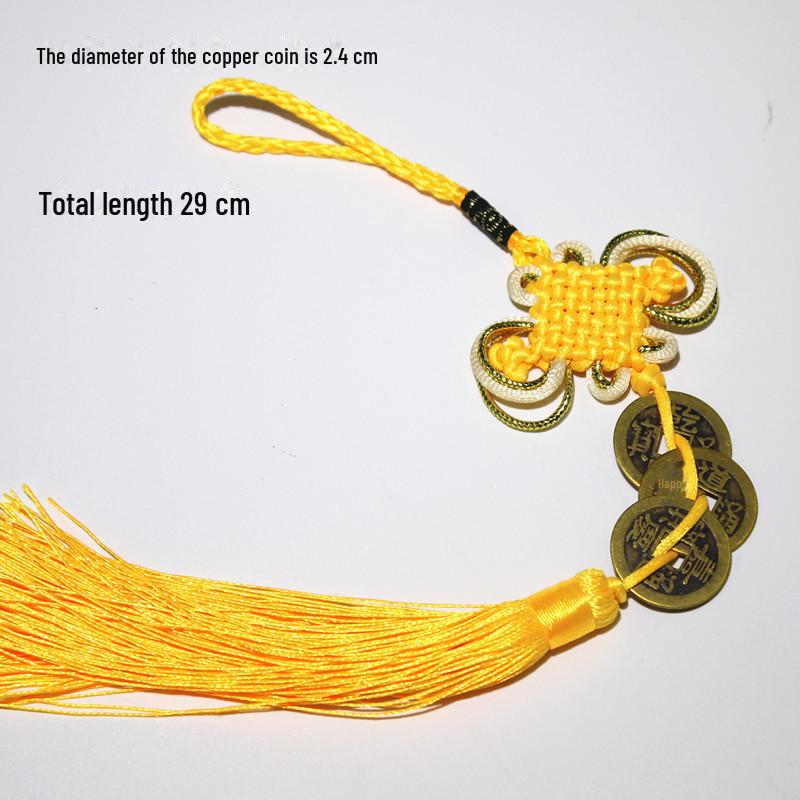 Emperors' Coins Pendant: Five or Six Copper Coin Gourd Pendants, Ideal As Gifts