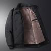 New Autumn and Winter Stand Collar Plus Velvet Rhomboid Check Warm Cotton-padded Coat Men's Fashion Casual Comfortable Coat