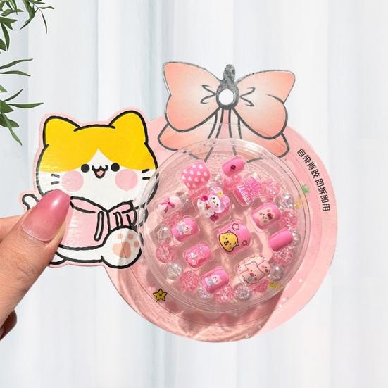 12 шт., накладные ногти, очаровательный мультяшный узор, яркий цвет, полное покрытие, декоративные накладные ногти, маникюрные советы