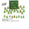 Mini Animal Statues 2026 Christmas Frog Advent Calendar 24 Day Countdown Box with Surprises for Lovers Faux Crystal Ornaments Festive Tree
