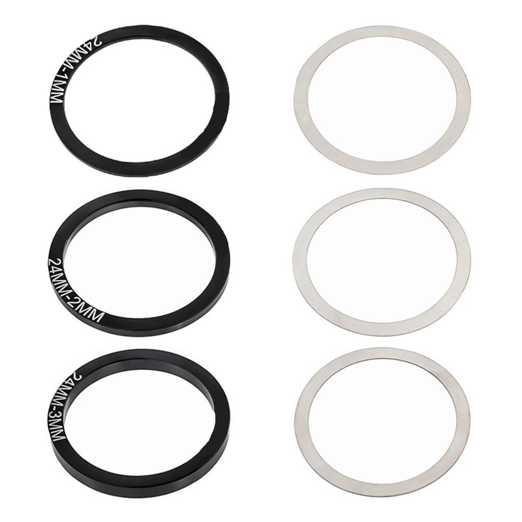 6шт. алюминиевые сплавы велосипеды кареточные проставки шатун нижняя проставка велосипедные аксессуары