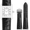 Ремешок из кожи аллигатора для Cartier Solo Tank London Натуральная кожа Черный Коричневый Мужской Женский Ремешок для часов 16мм 18мм 20мм 22мм 24мм