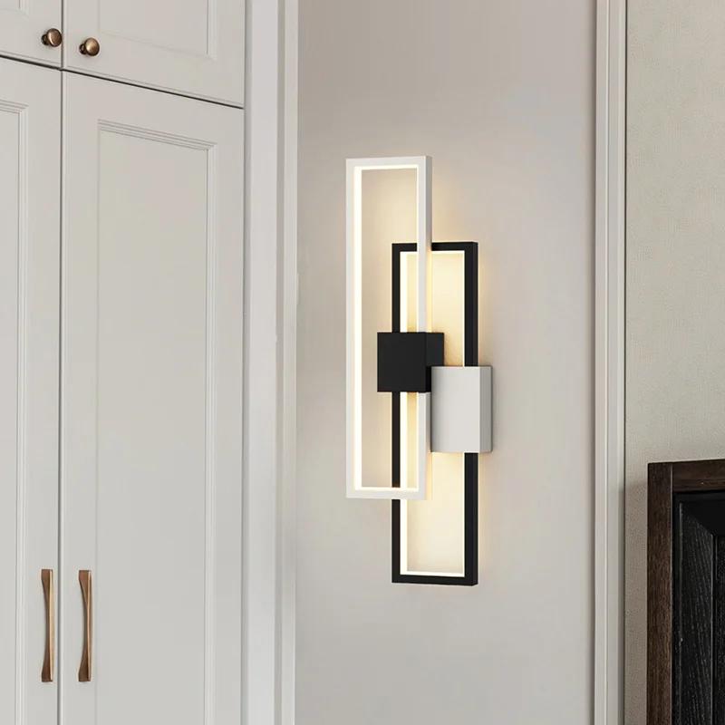 Nordic Modern LED Настенные светильники Гостиная Кабинет Спальня Прикроватные светильники Проход Лестницы Кухня Украшения дома Настенные светильники Внутреннее освещение