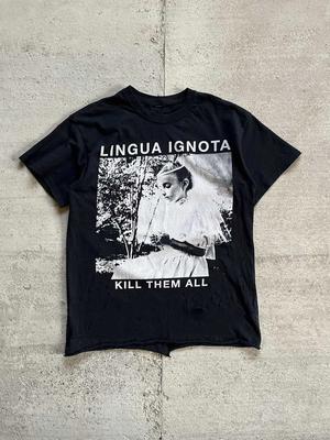 Lingua Ignota Убей их всех Унисекс Черный Хлопок Полный Размер S-5XL Унисекс Футболка