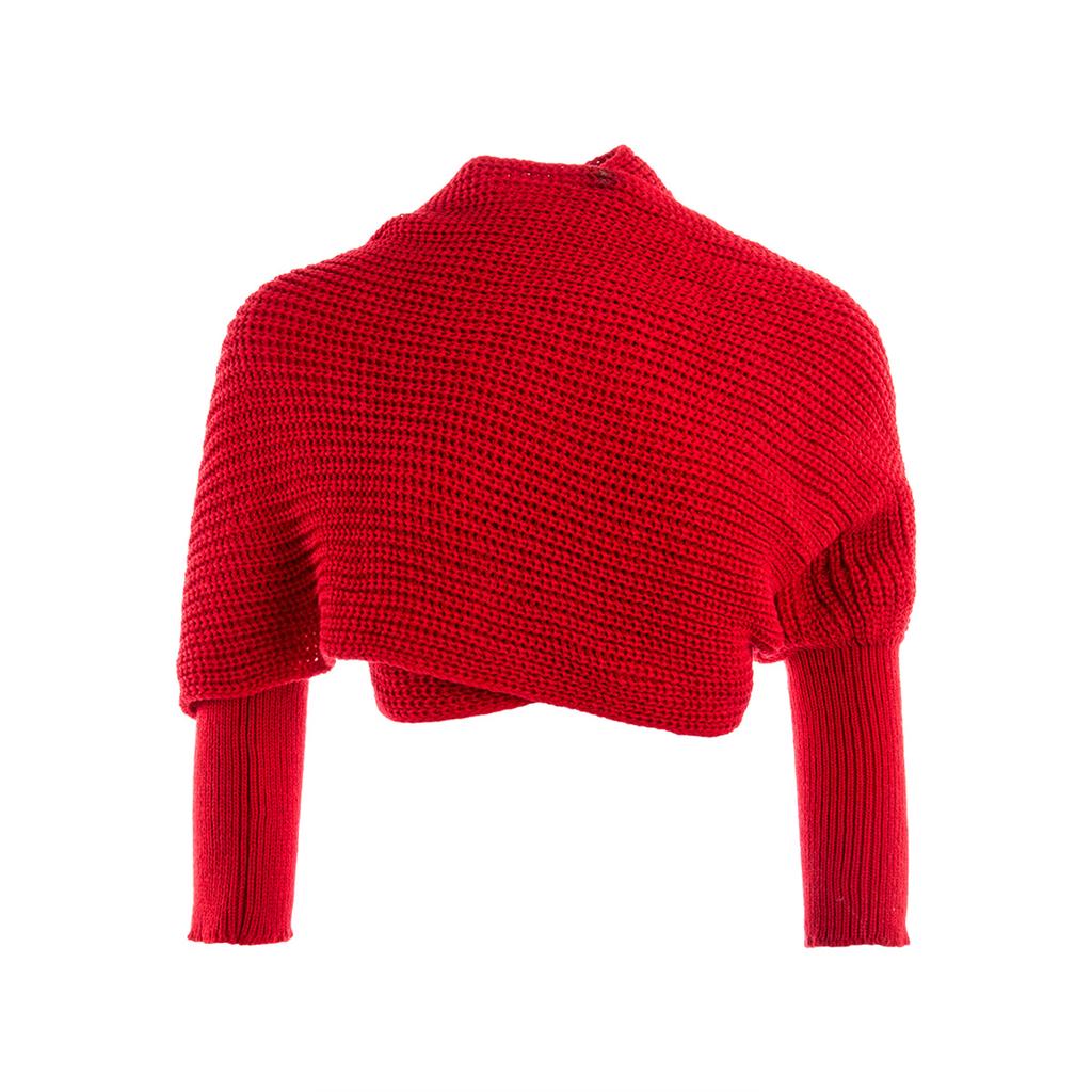 Женский теплый трикотажный свитер