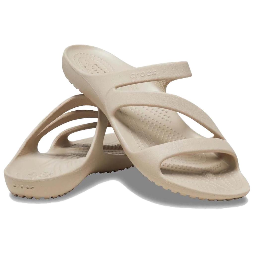 Crocs Kadee II Стильные и удобные женские шлепанцы бежевого цвета с защитой от истирания
