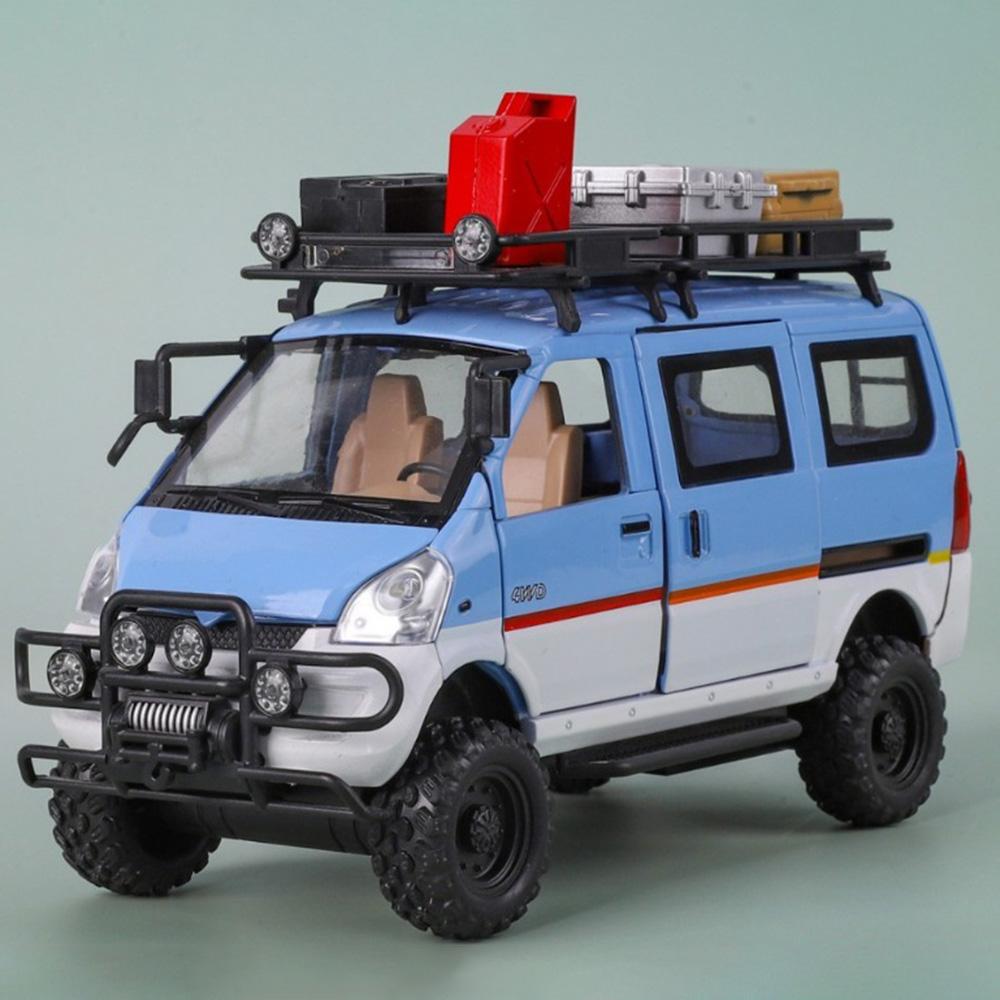 1:Масштаб 1:24 WULING MINIEV Игрушечная модель автомобиля Металлический корпус Звук Свет Оттяжка Имитация Внедорожники Модели Детские подарки